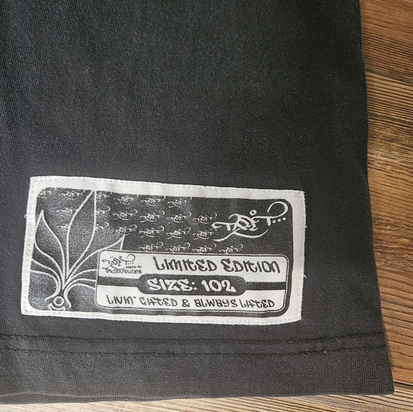 Tall T Be Cool Black Graphic Tee with Green and Yellow Accents - Picture 2 of 5